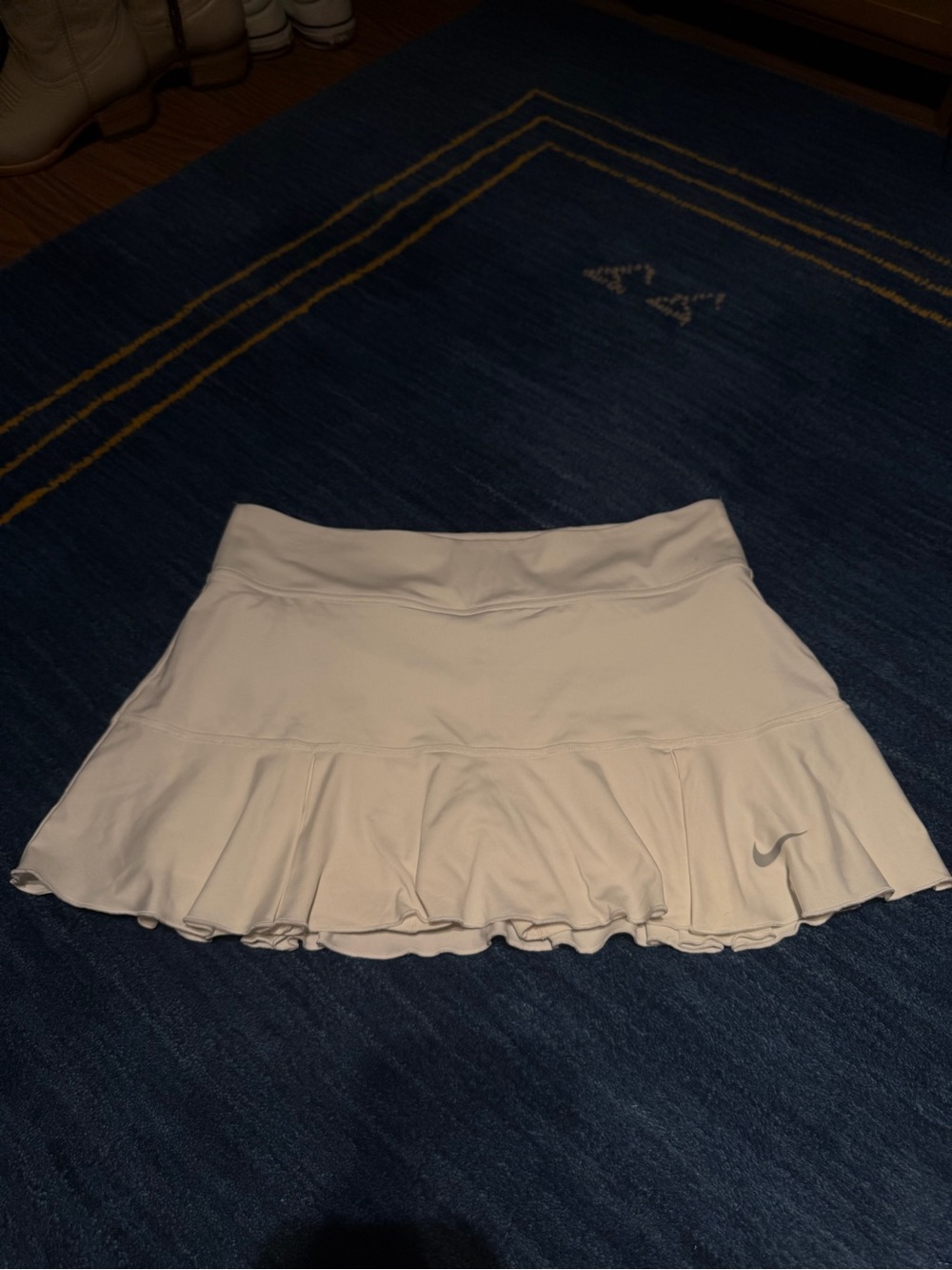 Nike White Women's Ruffle Tennis Skort